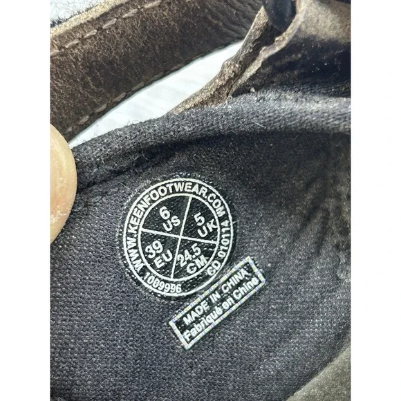 Keen Women's Sandal Brown Leather 6 Waterproof Hiking Outdoor Trail Toe Shoes‎ - Picture 6 of 8